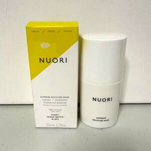 NUORI Supreme Moisture Mask Instant Overnight Hydration Full Sz 1.7oz MSRP $85